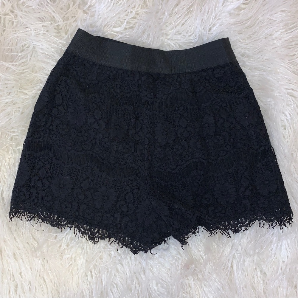 Black Lacey Topshop Shorts